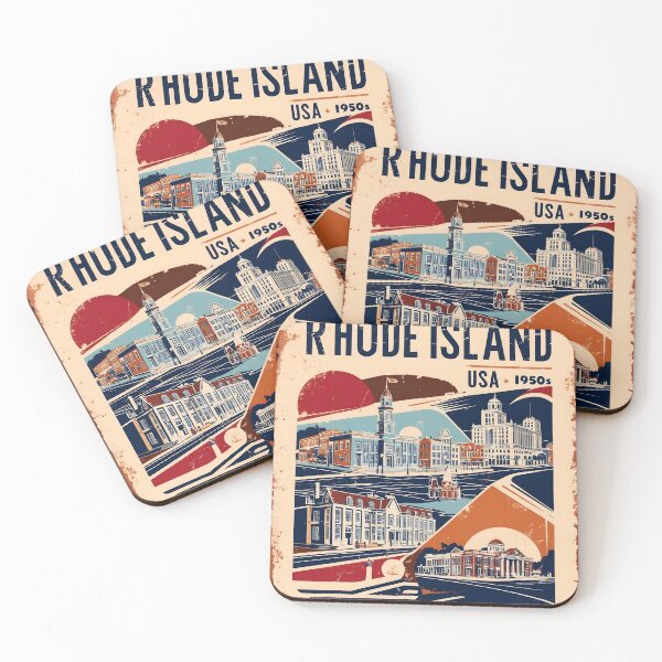 Item preview, Rhode Island 1950s USA Vintage Retro Tourism designed and sold by TravelersGems.