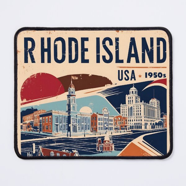 Item preview, Rhode Island 1950s USA Vintage Retro Tourism designed and sold by TravelersGems.