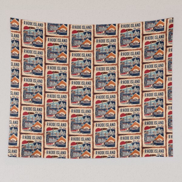 Item preview, Rhode Island 1950s USA Vintage Retro Tourism designed and sold by TravelersGems.
