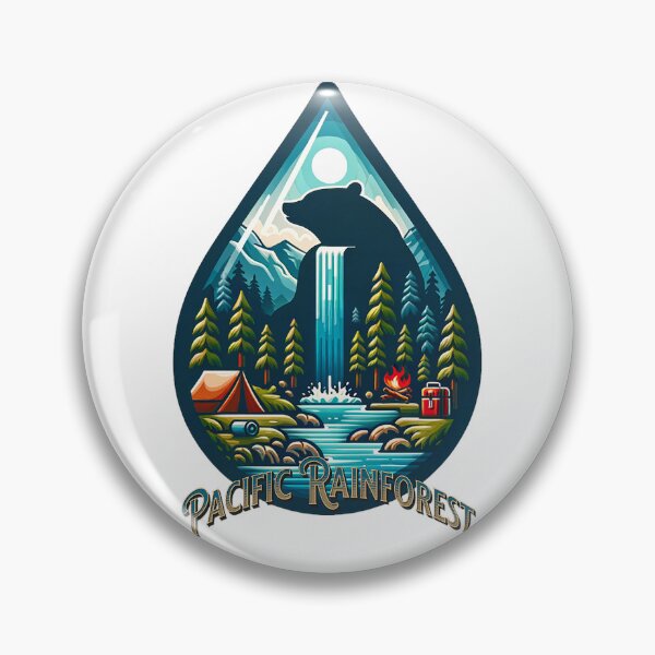 Item preview, Pacific Rain Forest | Scenic Nature | Camping | Animal Graphic | Pacific NW Gift | Pacific NW Gear Co designed and sold by PacificNWGearCo.