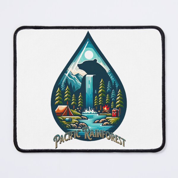 Item preview, Pacific Rain Forest | Scenic Nature | Camping | Animal Graphic | Pacific NW Gift | Pacific NW Gear Co designed and sold by PacificNWGearCo.