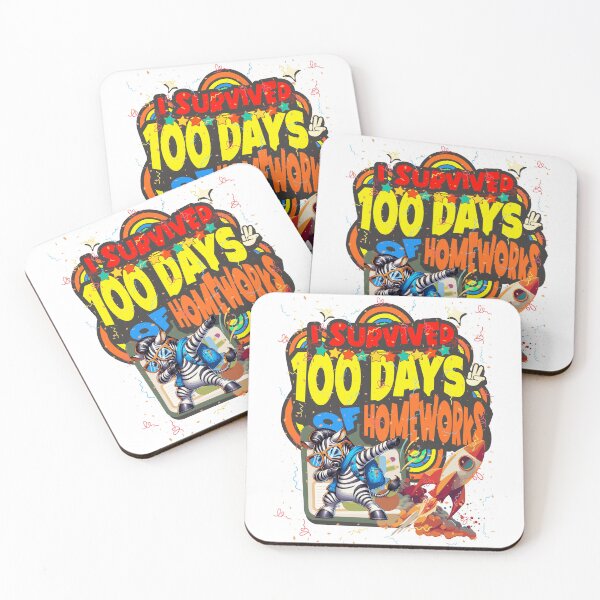 Item preview, I survived 100 Days Of Homeworks : Zebra designed and sold by Eksama Design.