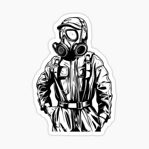 Artikel-Vorschau von Armee-Gasmaske, Biohazard, Nuklearvirus, Taktik, Hazmat-Anzug, designt und verkauft von inkoutninja.