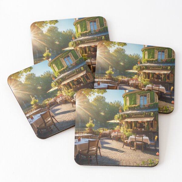 Item preview, Magical Evenings at a Parisian Canal-Side Restaurant designed and sold by BlareBlare.