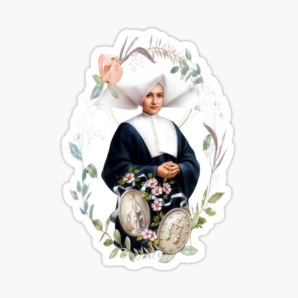Item preview, St Catherine Laboure and Our Lady of Grace the Miraculous Medal  designed and sold by hispanicworld.