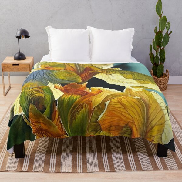 Item preview, Yellow Iris Watercolor designed and sold by ViaARTfactory.