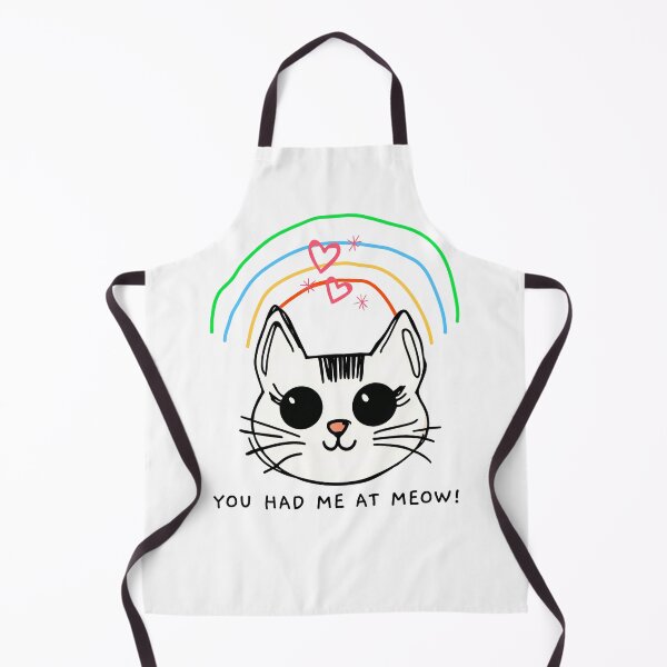 Item preview, You had me at meow!. Goofy, weird and fun artwork by wonkydoodlein. Funny cat t-shirt. Version 1 designed and sold by wonkydoodleink.