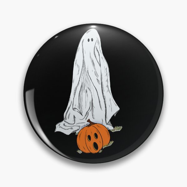 Item preview, Sheet Ghost With Jack-o’-lantern  designed and sold by Kate Miller Illustrator.