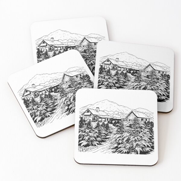 Item preview, Rustic Cabin Marijuana Weed Cannabis Herb Plant Garden designed and sold by inkoutninja.