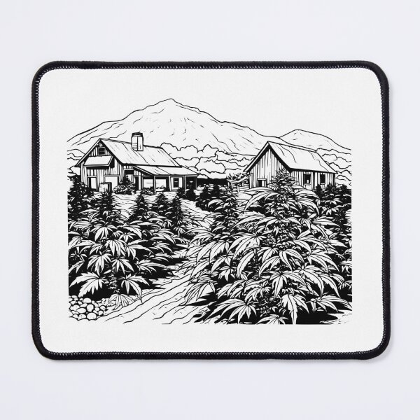 Item preview, Rustic Cabin Marijuana Weed Cannabis Herb Plant Garden designed and sold by inkoutninja.