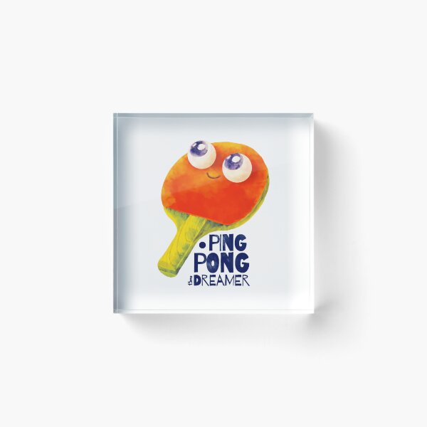 Item preview, Ping Pong Dreamer - Whimsical Paddle Art designed and sold by miaa-artistshop.