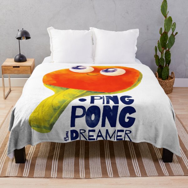 Item preview, Ping Pong Dreamer - Whimsical Paddle Art designed and sold by miaa-artistshop.