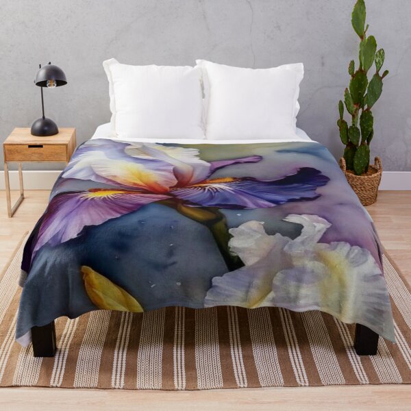 Item preview, Violet Iris Watercolor designed and sold by ViaARTfactory.