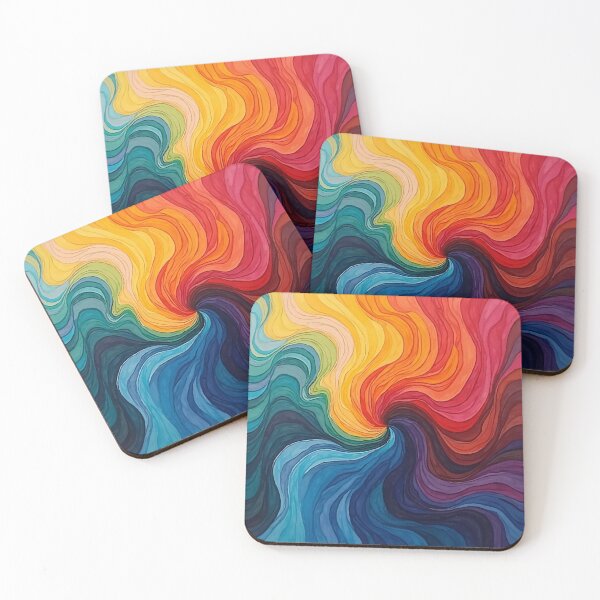 Item preview, Colorstorm – Swirling Rainbow Abstract designed and sold by BlindCatCreative.