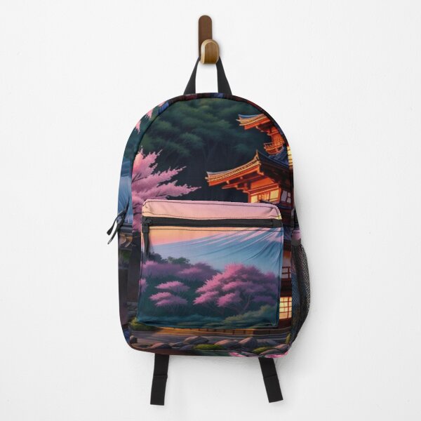 Item preview, Japanese Pagoda Under Mount Fuji at Sunset designed and sold by Mindful56.