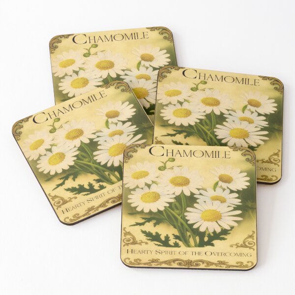 Item preview, Chamomile – Victorian Flower Meaning Print | Wish Card Art | Healing Variant designed and sold by The Magic Garden Library.
