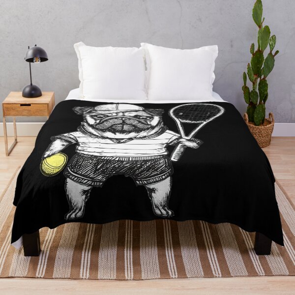 Item preview, Tennis Pug - Sporty Pup Ace Design designed and sold by miaa-artistshop.