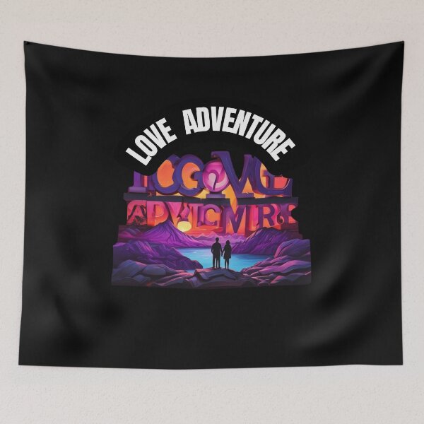 Item preview, LOVE ADVENTURE AWAITS: Bold T-Shirt Design for Travel Lovers designed and sold by Mikel-empire.