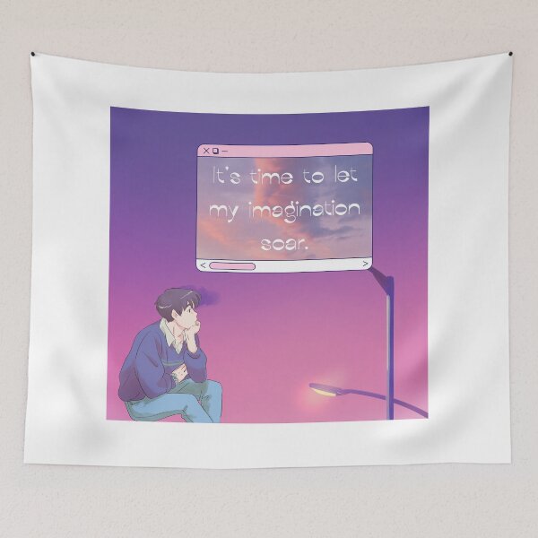 Item preview, Anime Boy It's Time to Let my Imagination Soar designed and sold by FAMILY DYNASTY.