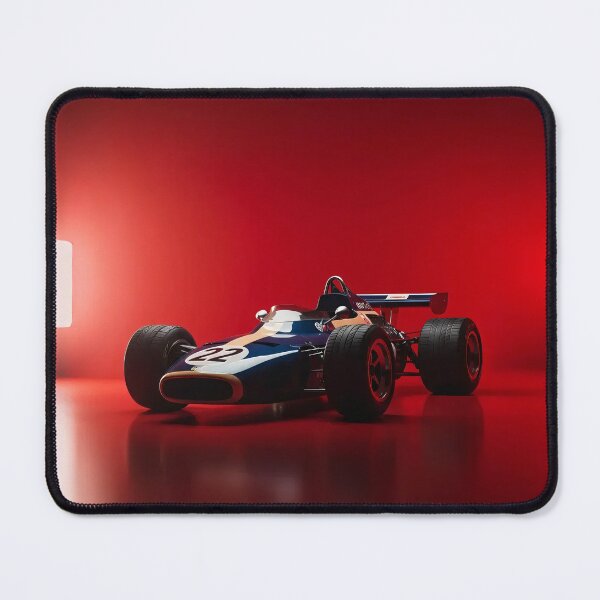 Item preview, F1 car front view with red background and reflective lights designed and sold by amithachapa.