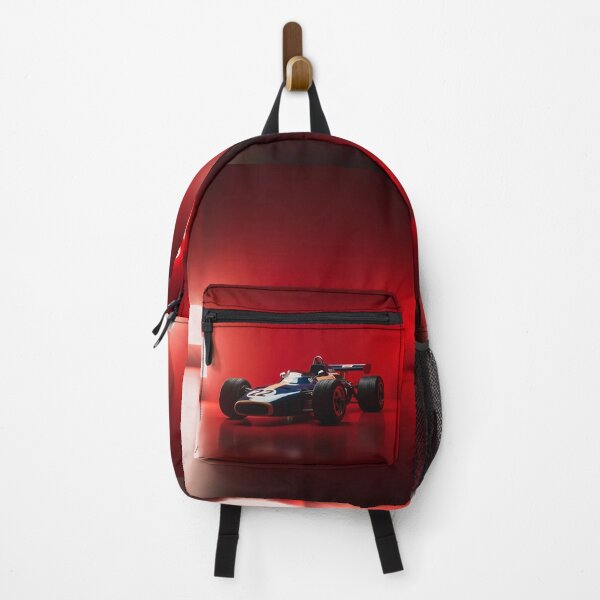 Item preview, F1 car front view with red background and reflective lights designed and sold by amithachapa.