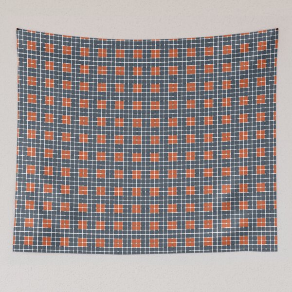Item preview, Grid square line and pixel dot print pattern designed and sold by adbrotherstudio.