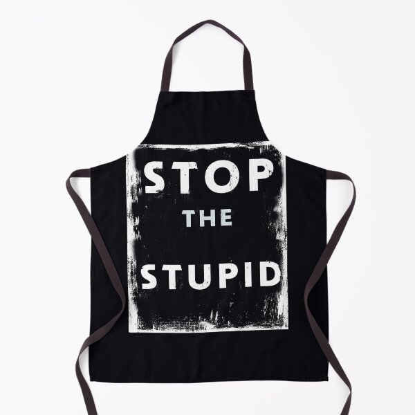 Item preview, Stop the Stupid vintage worn punk style designed and sold by AuroraXGreen.