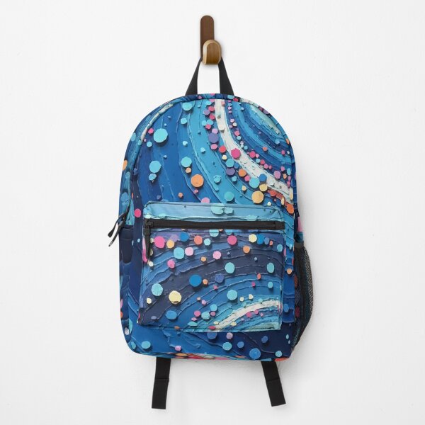 Item preview, Storm of Sweetness – Blue Swirl with Candy Dots designed and sold by BlindCatCreative.