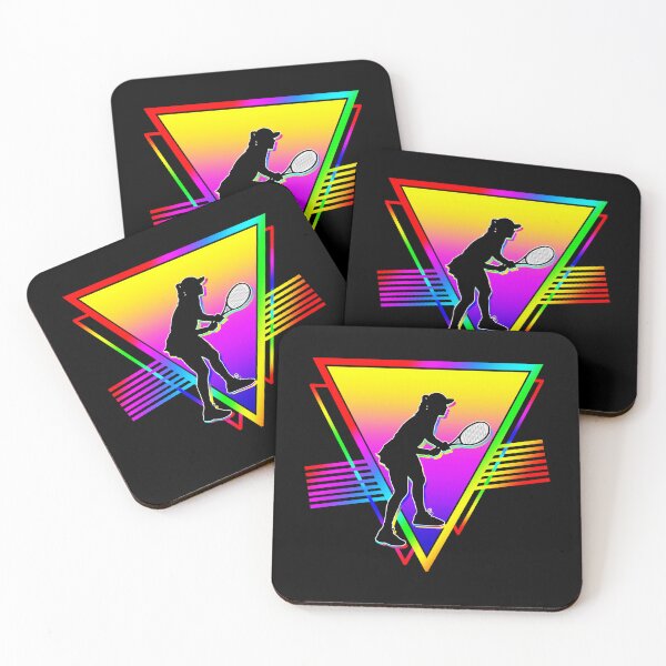 Item preview, Neon Ace - Retro Women’s Tennis Design designed and sold by miaa-artistshop.