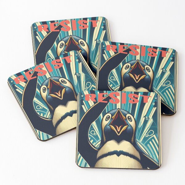 Item preview, Penguins Resist designed and sold by BexStix.