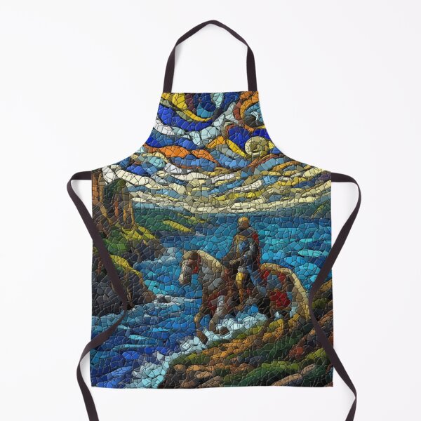 Item preview, Sir Gawain’s Quest: Stained Glass Coastal Journey designed and sold by LuxuryApparels.