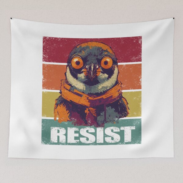 Item preview, Resist Penguin. designed and sold by EunsooLee.