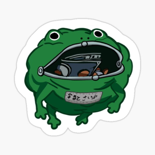 Item preview, Frog Wallet Sticker designed and sold by Kelleko.