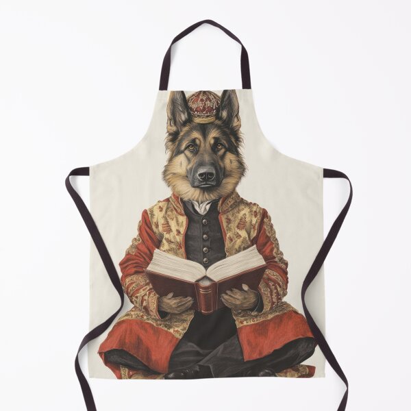 Item preview, German Shepherd reading a book designed and sold by Mauswohn.
