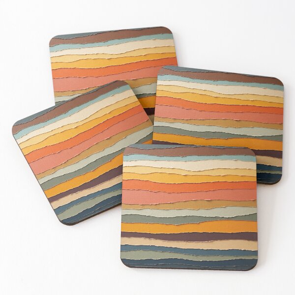Item preview, Soul Stripes – Earthy Horizontal Oil Strokes designed and sold by BlindCatCreative.