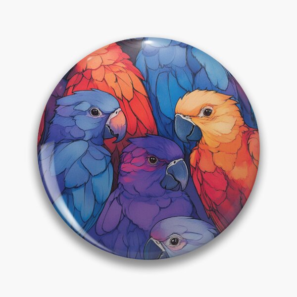 Item preview, Everybirdy Parrots Pattern 5 2025 designed and sold by GrinGalore.