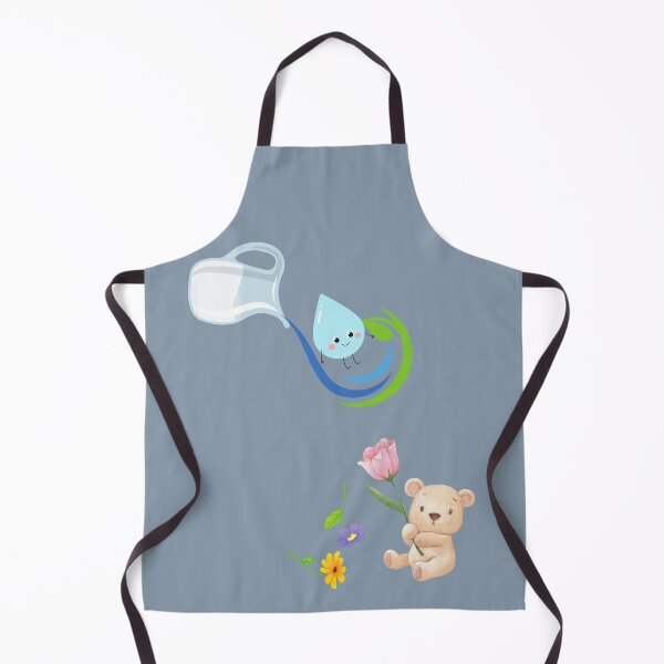 Item preview, Cute Bear with Flower & Water Drop | Kawaii Nature Love Illustration designed and sold by Nadia-joy.