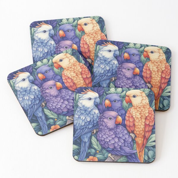 Item preview, Everybirdy Parrots Pattern 6 2025 designed and sold by GrinGalore.