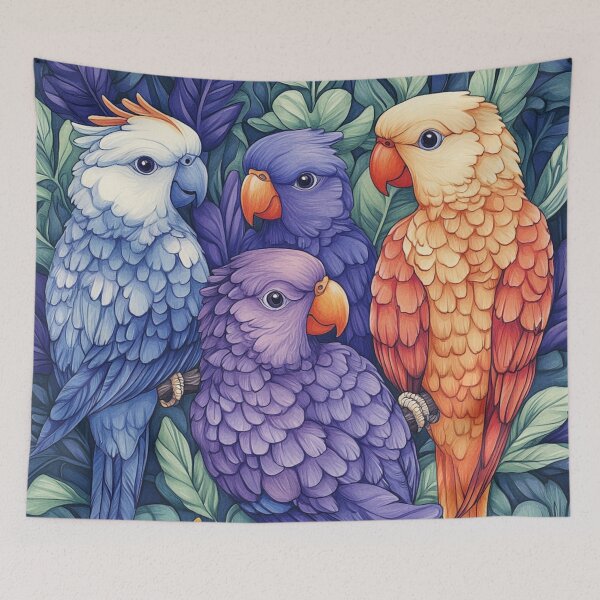 Item preview, Everybirdy Parrots Pattern 6 2025 designed and sold by GrinGalore.