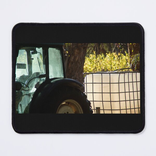 Item preview, Magpie Springs Tractor Sunset Glow – Adelaide Hills Vineyard Farm Art Print designed and sold by MagpieSprings.