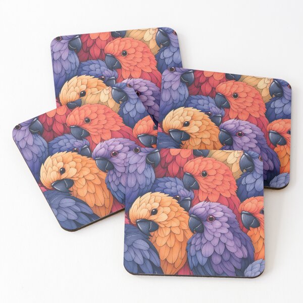 Item preview, Everybirdy Parrots Pattern 7 2025 designed and sold by GrinGalore.