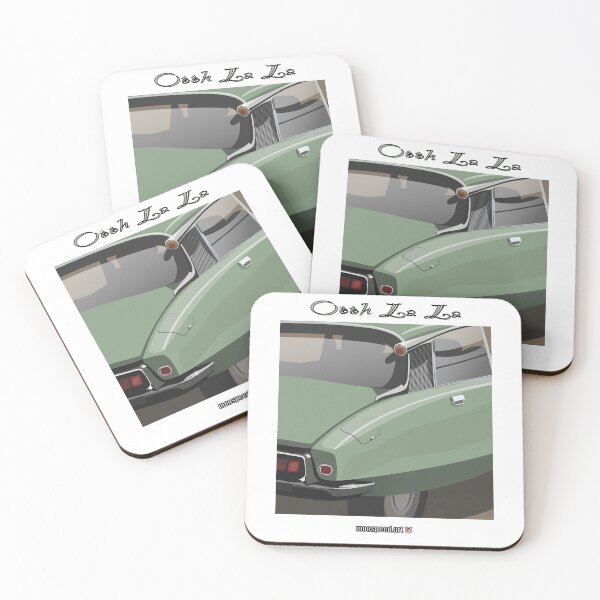 Item preview, Ooh La La Elegant French Classic Retro Car Andre DS ID Flying Saucer Déesse Goddess Vert Mousse Green designed and sold by Steve Kidd Art.