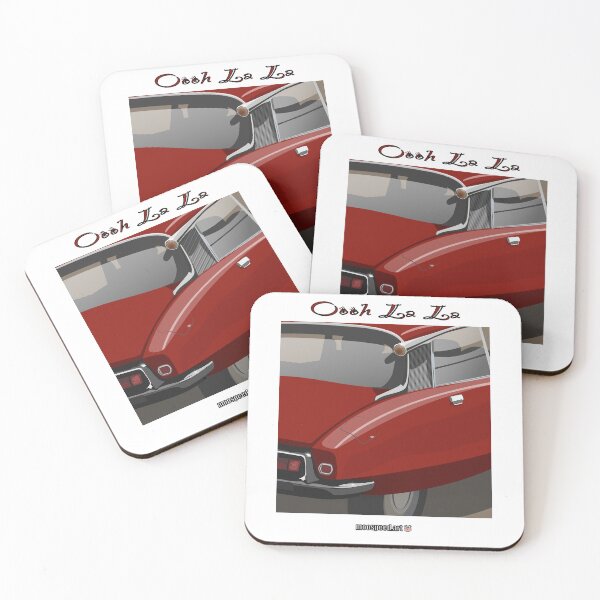 Item preview, Ooh La La Elegant French Classic Retro Car Andre DS ID Flying Saucer Déesse Goddess Rouge Red designed and sold by Steve Kidd Art.