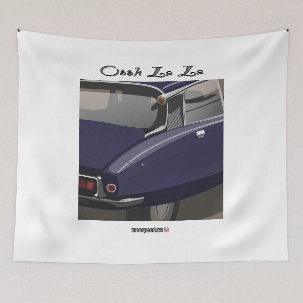 Item preview, Mauve Ooh La La Elegant French Classic Retro Car Andre DS ID Flying Saucer Déesse Goddess Mauve designed and sold by Steve Kidd Art.