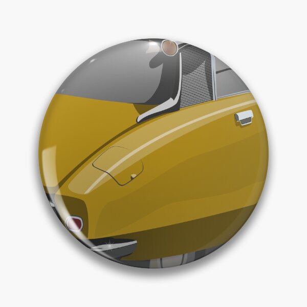 Item preview, Ooh La La Elegant French Classic Retro Car Andre DS ID Flying Saucer Déesse Goddess Jaune Yellow designed and sold by Steve Kidd Art.