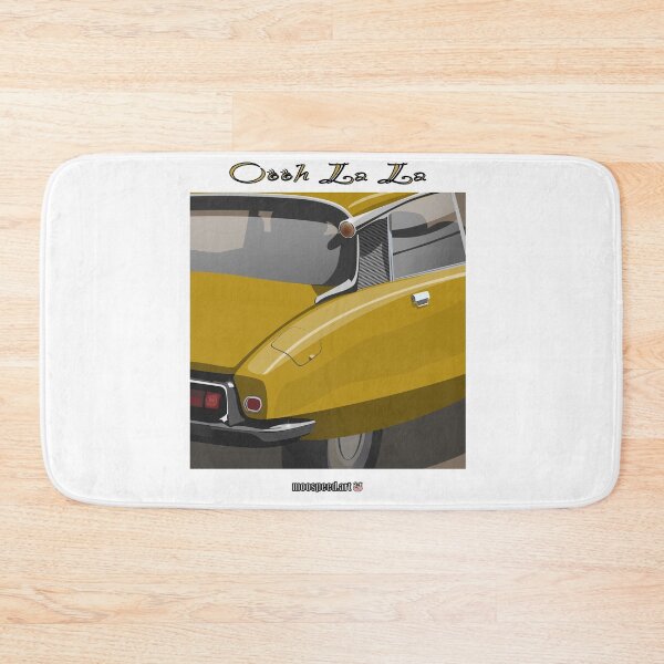 Item preview, Ooh La La Elegant French Classic Retro Car Andre DS ID Flying Saucer Déesse Goddess Jaune Yellow designed and sold by Steve Kidd Art.