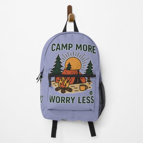 Item preview, Camp More, Worry Less - Outdoor Adventure & Relaxation designed and sold by zzz888.