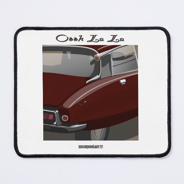 Item preview, Ooh La La Elegant French Classic Retro Car Andre DS ID Flying Saucer Déesse Goddess Bordeaux Burgundy  designed and sold by Steve Kidd Art.