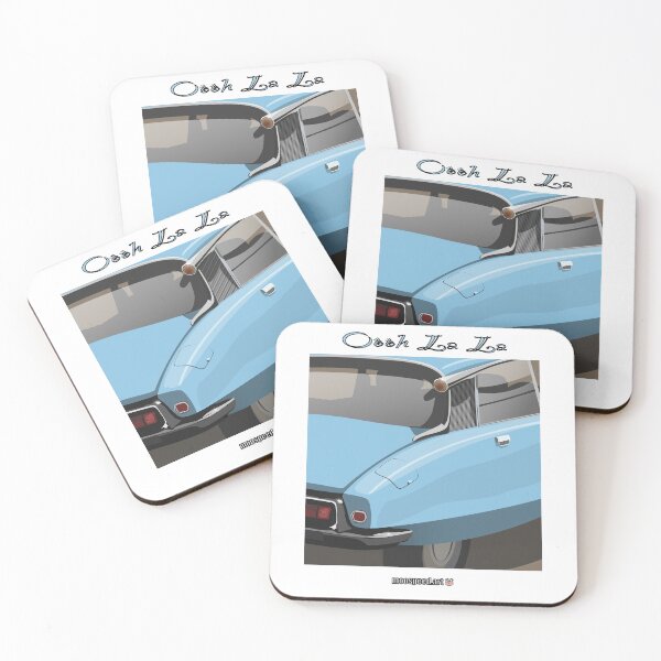 Item preview, Ooh La La Elegant French Classic Retro Car Andre DS ID Flying Saucer Déesse Goddess Bleu Ciel Sky Blue designed and sold by Steve Kidd Art.