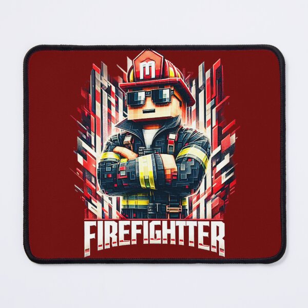 Item preview, Firefighter-Minecraft style designed and sold by LiuBaoBao.